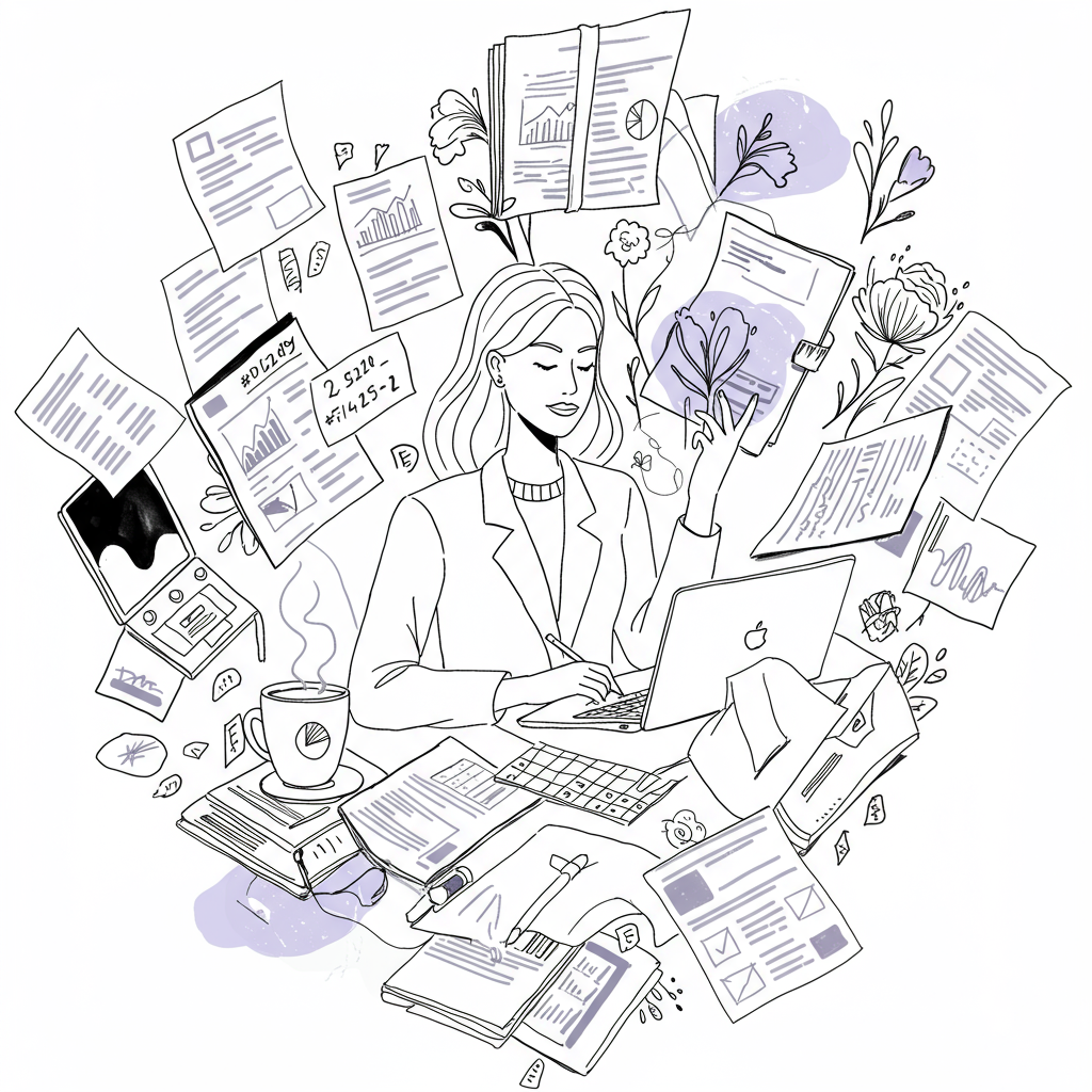 Feeling the mompreneur juggle? 🤹‍♀️ I'm sharing my toolkit for thriving in the beautiful chaos of business & motherhood. Get yours! ✨