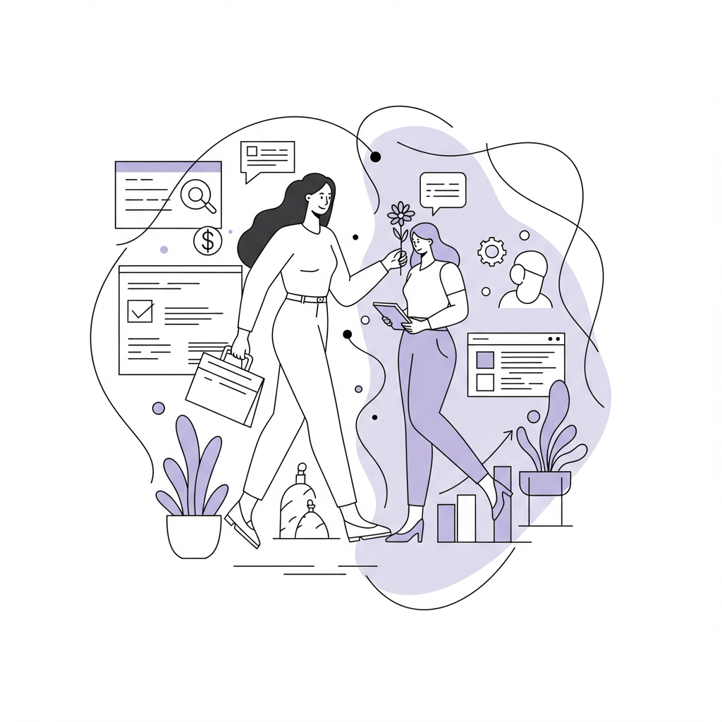 Hybrid support is here! Ditch the either/or. Discover how coaching & mentoring blend for holistic growth. Flourish with Femmeprenista!