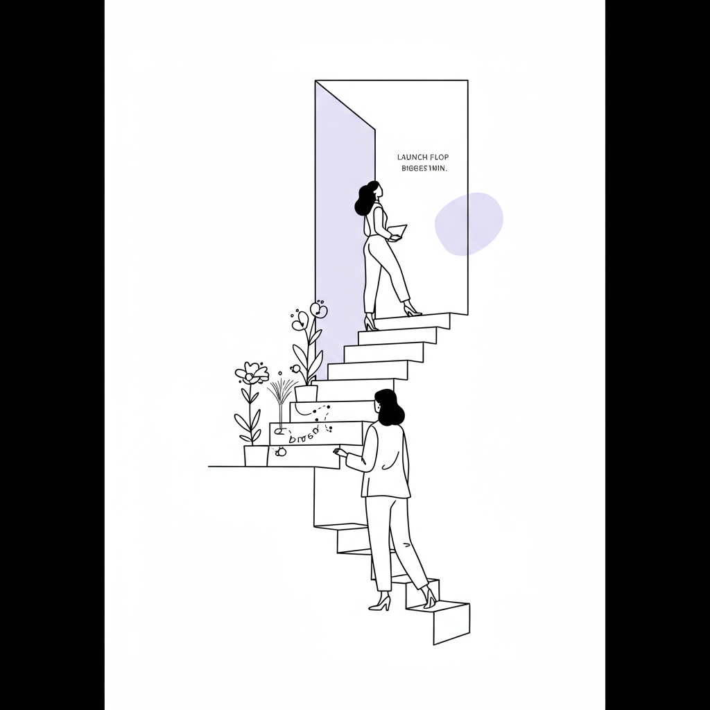 Struggling after a launch? Turn setbacks into wins! Learn to reframe failure & reignite your spark. Join the Femmeprenista community!