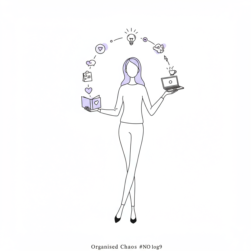 Embrace the mayhem, Mumpreneur! Juggling kids & a biz? You're not alone! Discover your superpowers in the chaos. #femmeprenista