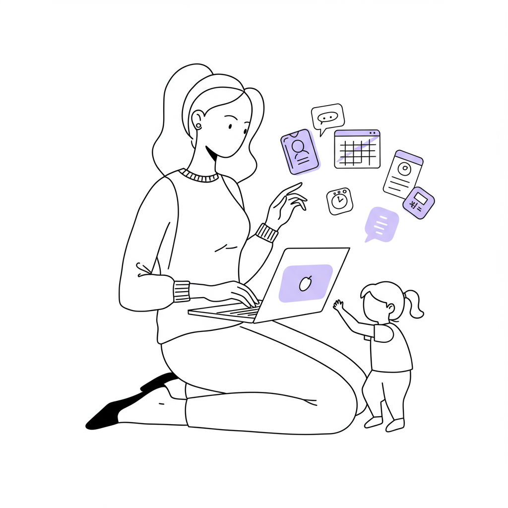 Struggling with tech overwhelm? 🤯 Simplify your toolkit & boost productivity! This guide helps entrepreneurial mums thrive. Read now!