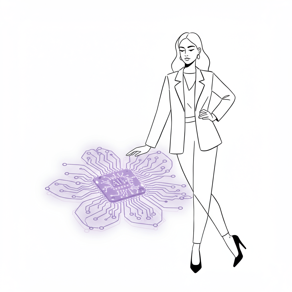 Embracing AI, not fearing it! 🤖 Unlock your Femmeprenista advantage & build a flourishing biz. Learn how! #AIForFemmeprenistas