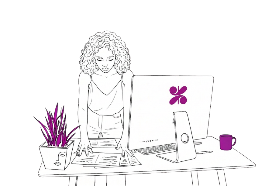 Illustration representing practical AI integration